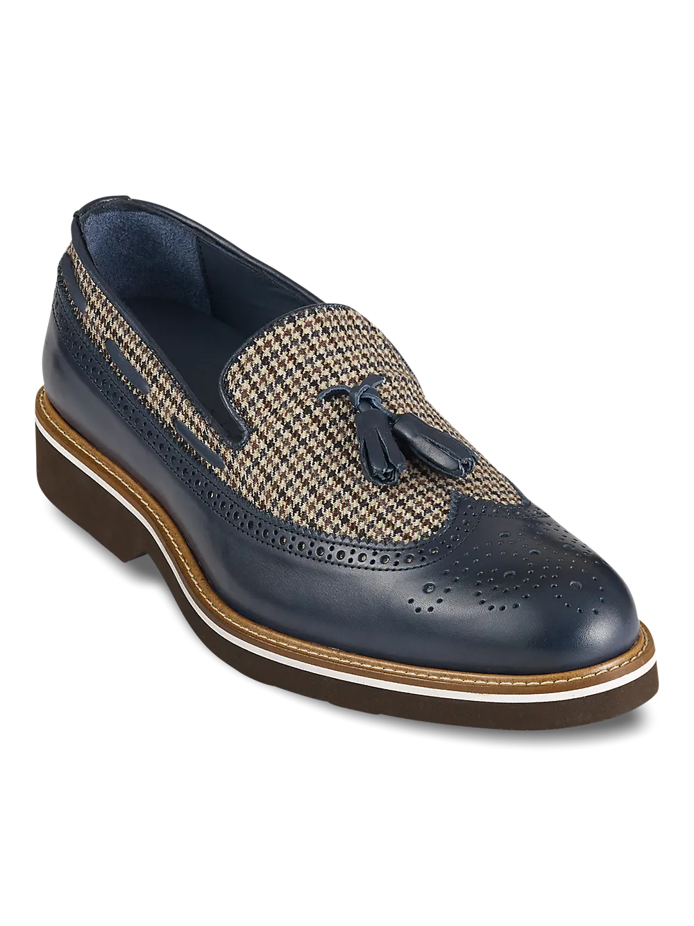 Hampden Tassel Loafer - Navy Multi