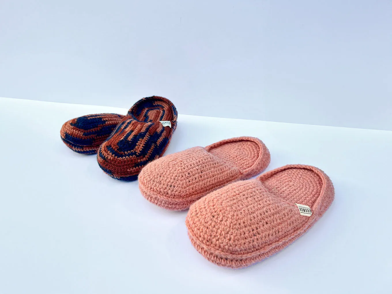 HIDE - Handknitted Wool Slipper Terracotta