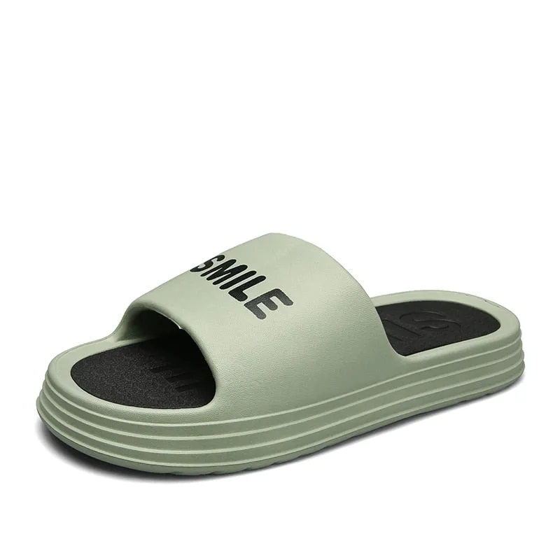 Hnzxzm New Men's Slippers Summer Casual Sports Platform Non-Slip Beach Pool Shoes Home Slippers for Indoor Outdoor Slide Sandal