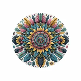 Mandella_Sunflower_Awd35142  Circular Micro Fleece Blanket 60"
