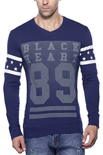 Maniac Mens Fullsleeve V-Neck Cotton Tshirt