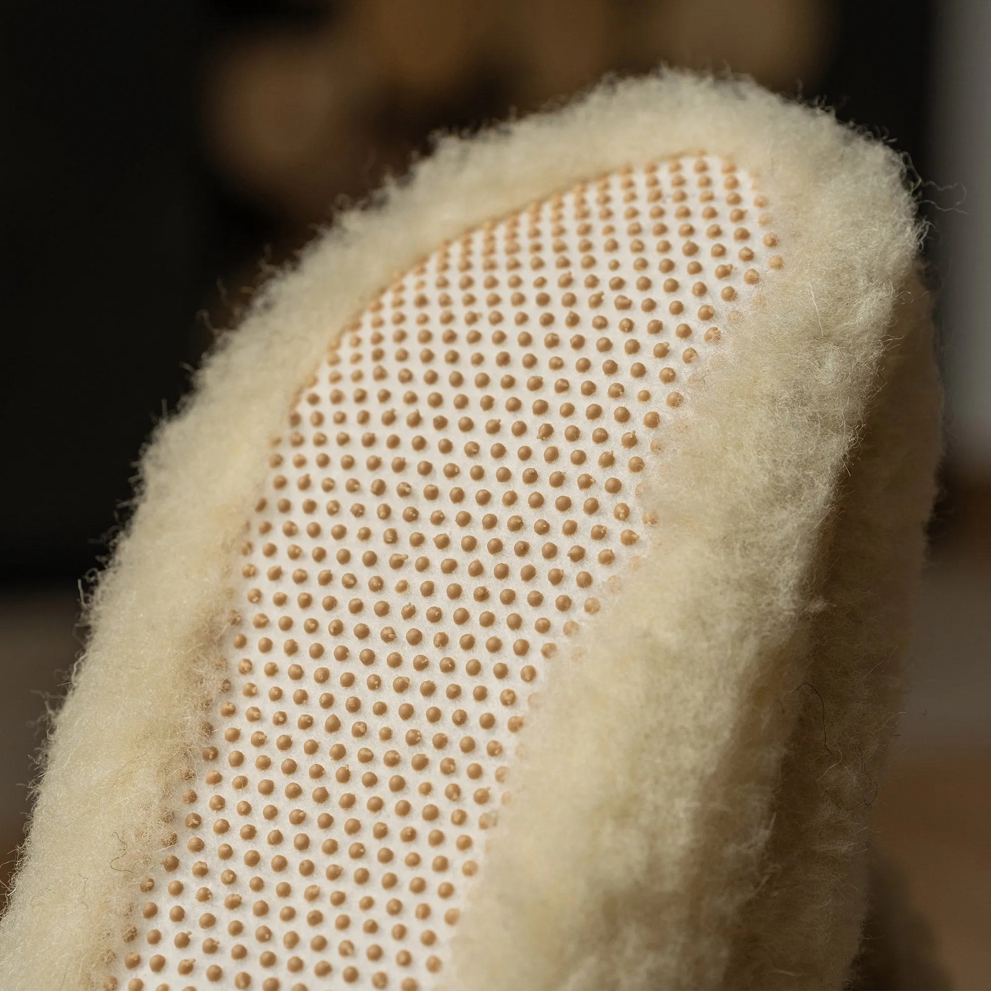 MENIQUE Women's Fleece Slippers Natural
