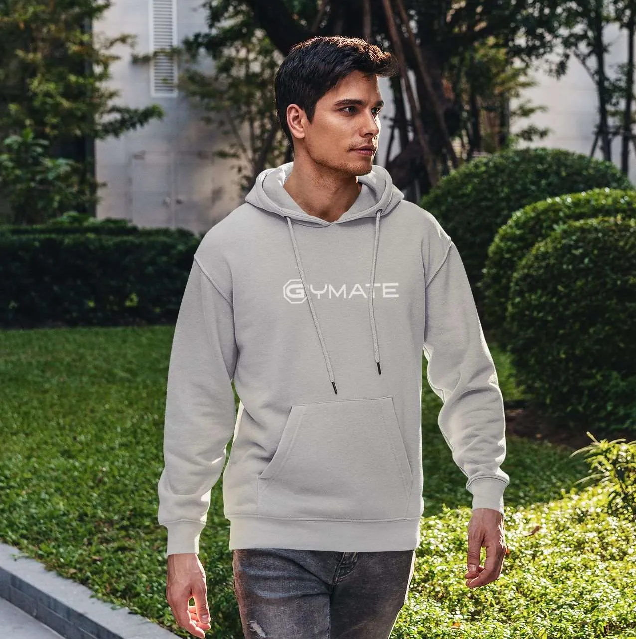 Mens Hoodies Designer Gymate large logo [ctr]