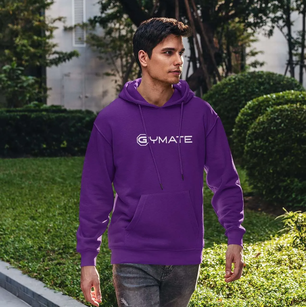 Mens Hoodies Designer Gymate large logo [ctr]