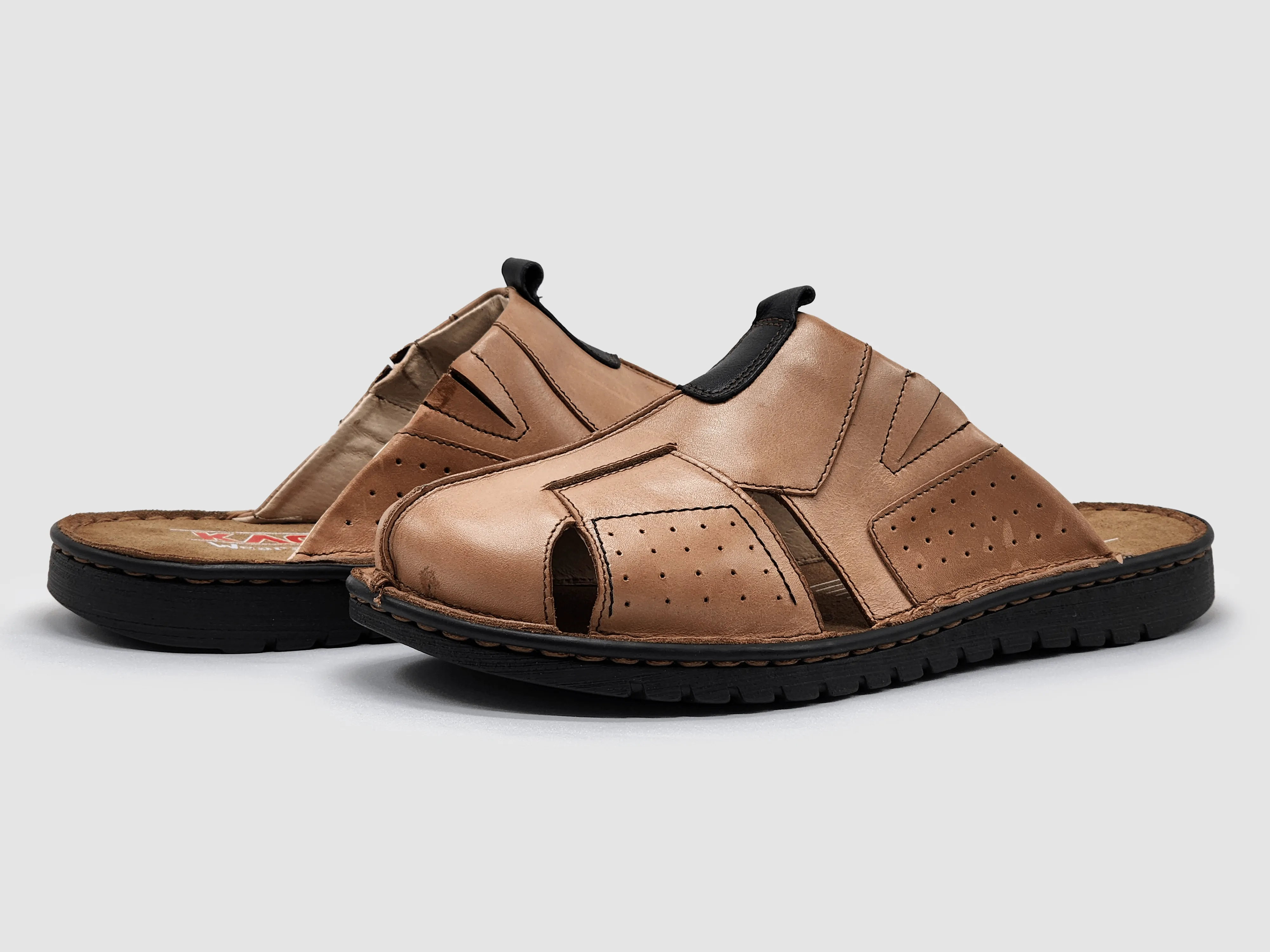 Men's Lounge Leather Slippers