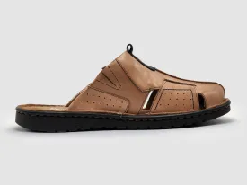 Men's Lounge Leather Slippers