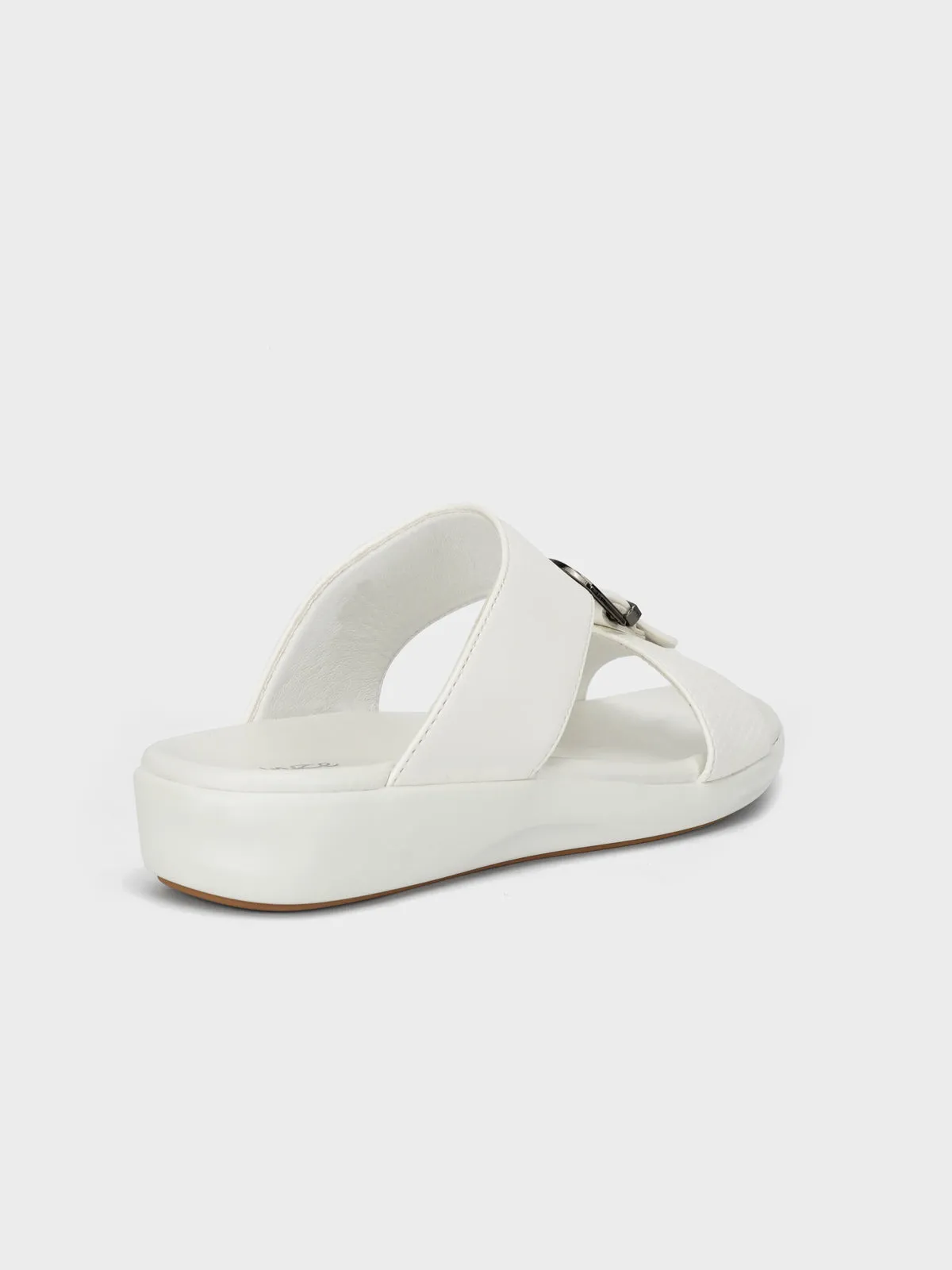 Mens "OLEH" Buckled Flat Summer Slippers
