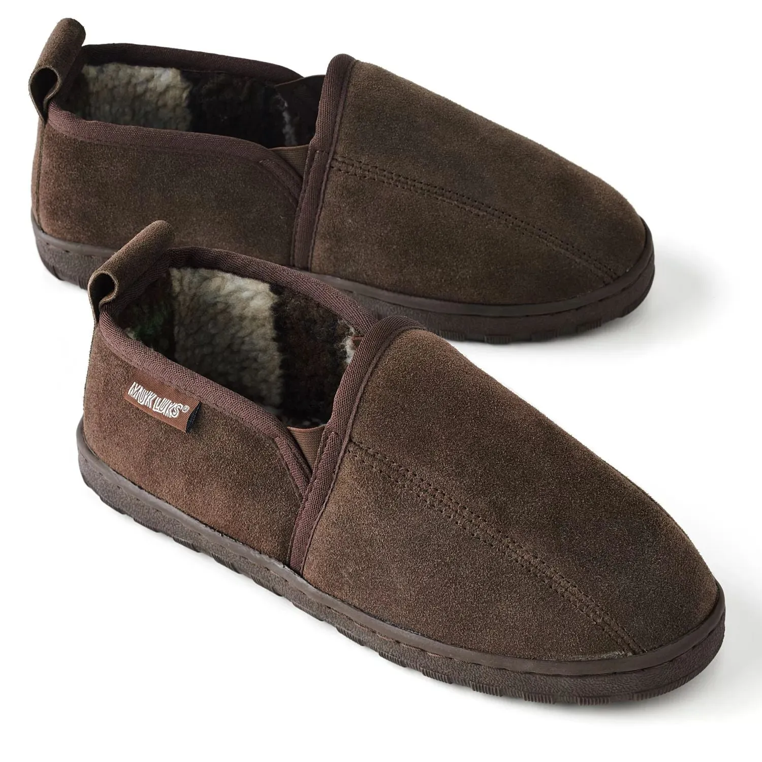 MUK LUKS Berber men's fleece slippers Thorogood