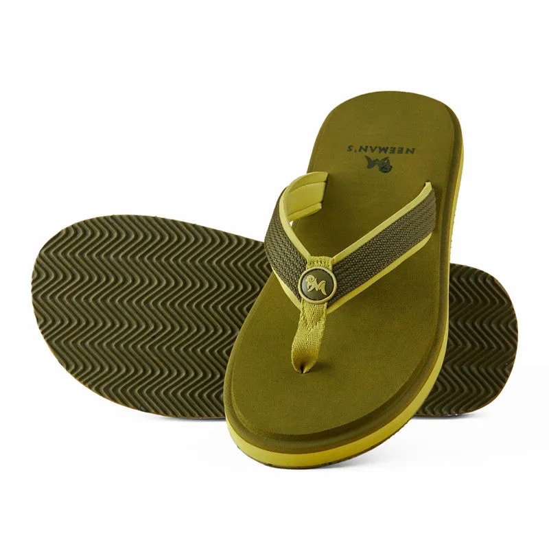 Neeman's Eco Fluffy Flip Flops | Avocado | Soft & Comfortable