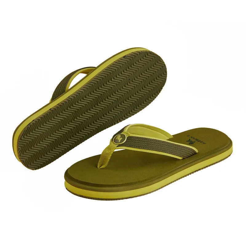 Neeman's Eco Fluffy Flip Flops | Avocado | Soft & Comfortable