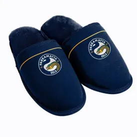 NRL Supporter Slippers - Parramatta Eels - Mens Size - Fluffy Winter Shoe