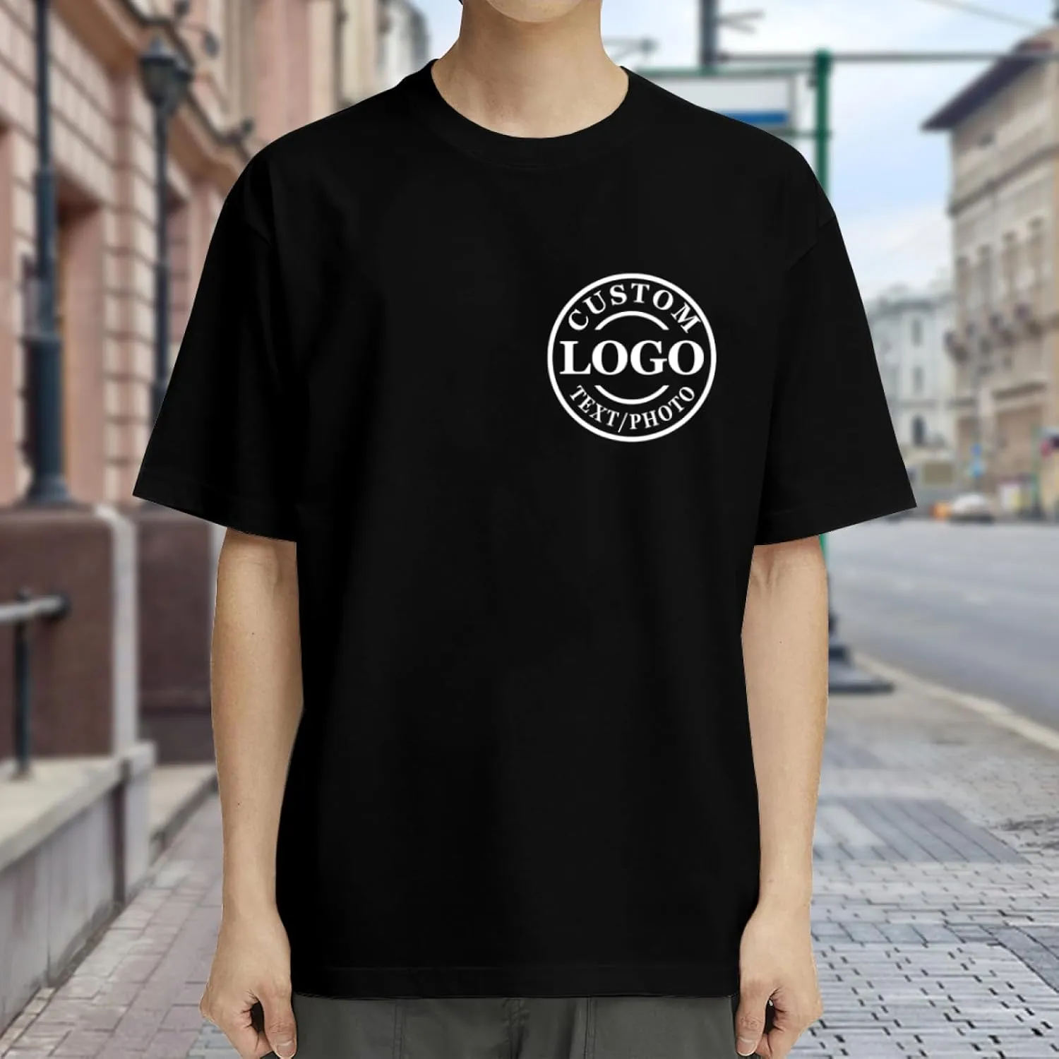 Personalized Tshirts Custom T Shirts for Men Women Design with Logo Image Text Cotton T-Shirts Front&Back
