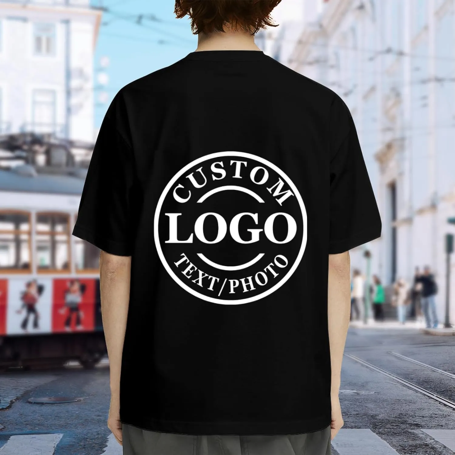 Personalized Tshirts Custom T Shirts for Men Women Design with Logo Image Text Cotton T-Shirts Front&Back