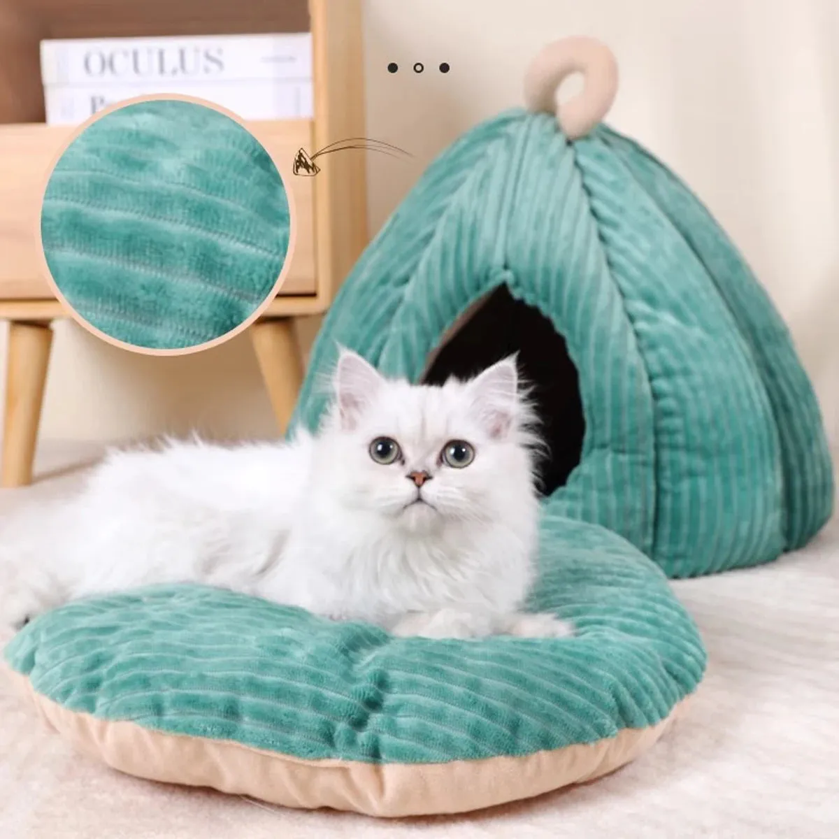 Pets Pumkin Style Warm House for Cat - Cat Hideout Beds