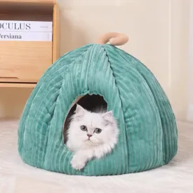 Pets Pumkin Style Warm House for Cat - Cat Hideout Beds