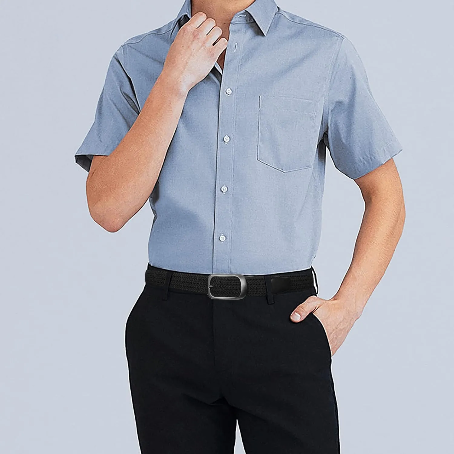 Plus Size 43'' to 75'' Mens Elastic Stretch Belts Big and Tall Belt