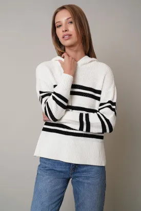 Pointelle Ribbed Hoodie
