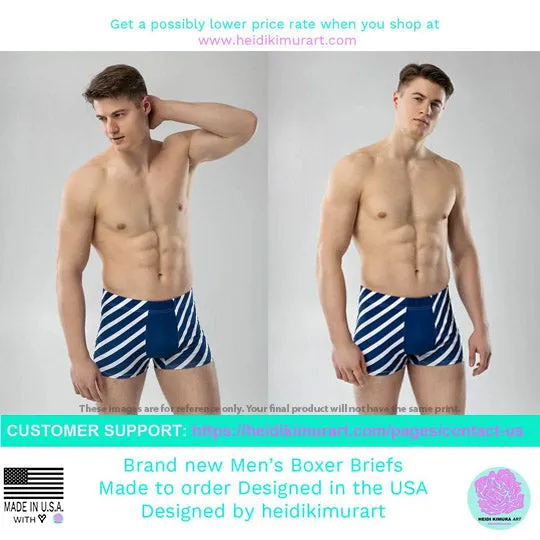 Python Snake Print Men's Underwear, Designer Best Boxer Briefs For Men - Made in USA/EU/MX