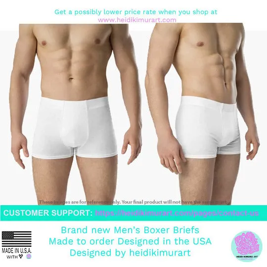 Python Snake Print Men's Underwear, Designer Best Boxer Briefs For Men - Made in USA/EU/MX