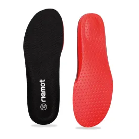 riemot Men's PU Foam Shoe Insoles All-Day Comfort Sport Inserts Replacement Arch Support Cushioning Innersoles Fit in Sports Shoes Sneakers Work Boots and Walking Shoes Black US 10/EU 43