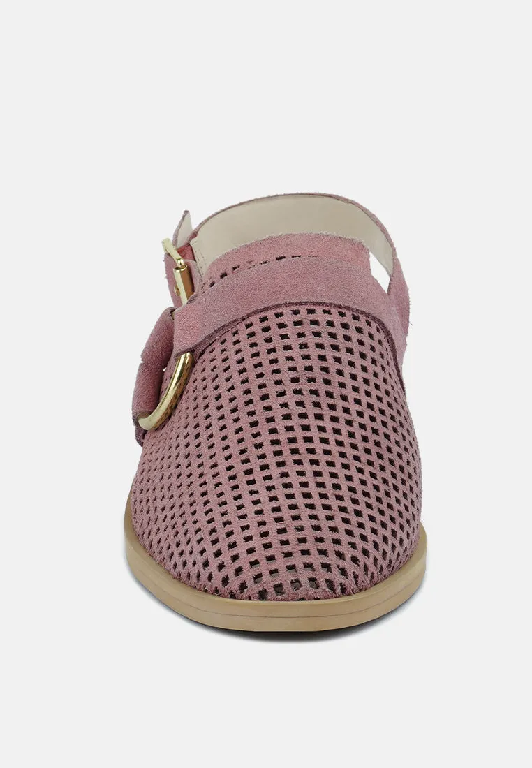 ROSALIE Blush Block Heeled Sandal