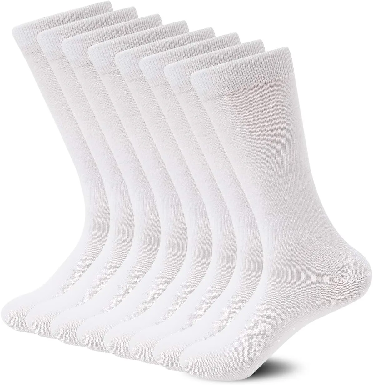 Sock Amazing Unisex Bamboo Rayon Socks Super Soft Black Crew Socks 8 Pack