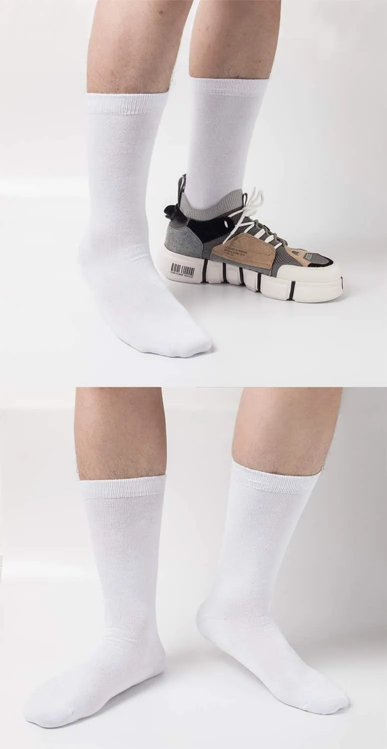 Sock Amazing Unisex Bamboo Rayon Socks Super Soft Black Crew Socks 8 Pack
