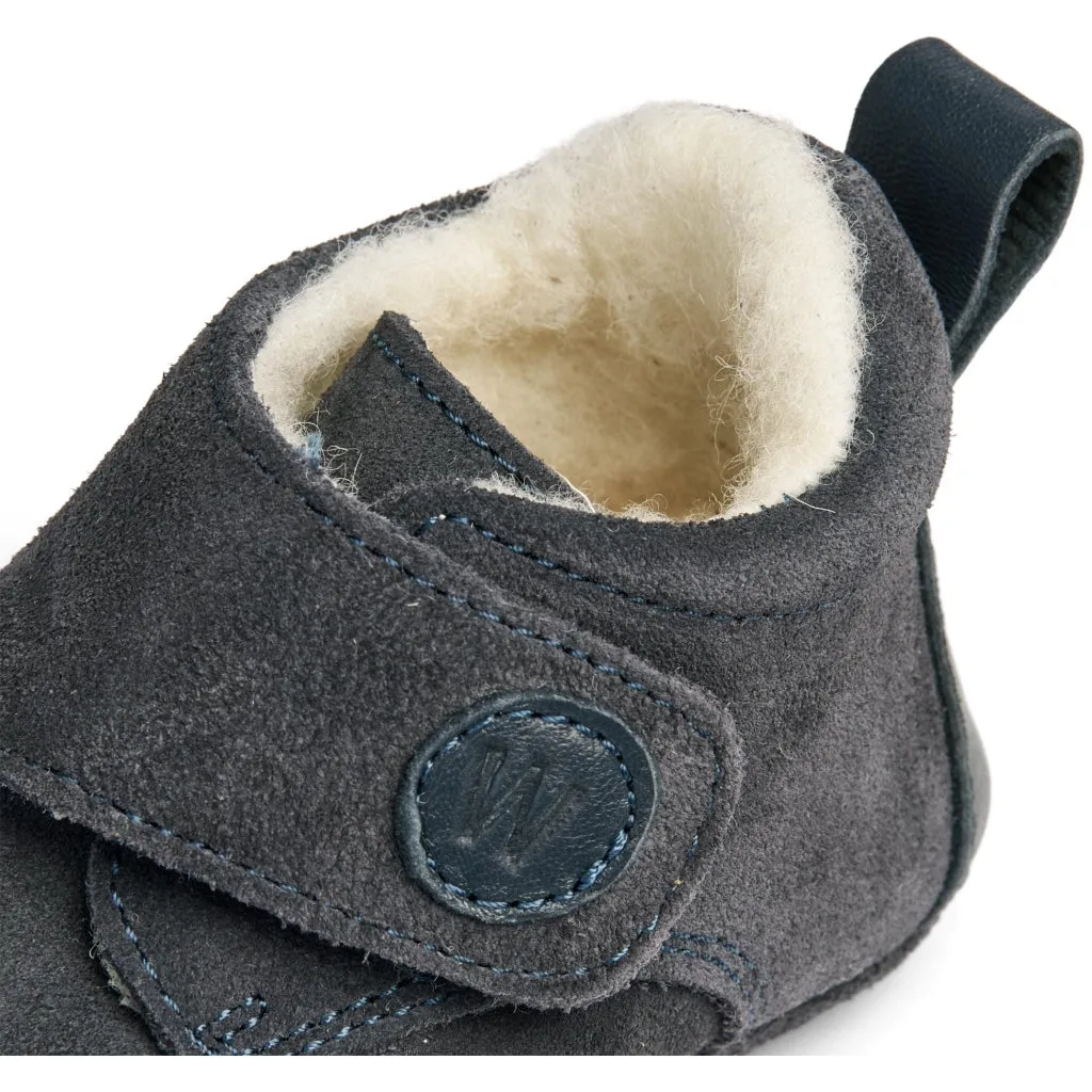 Taj Wool Indoor Shoe - ink