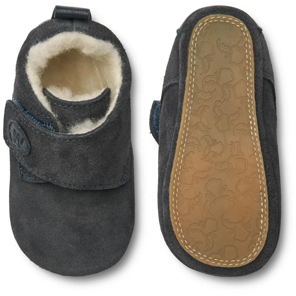 Taj Wool Indoor Shoe - ink