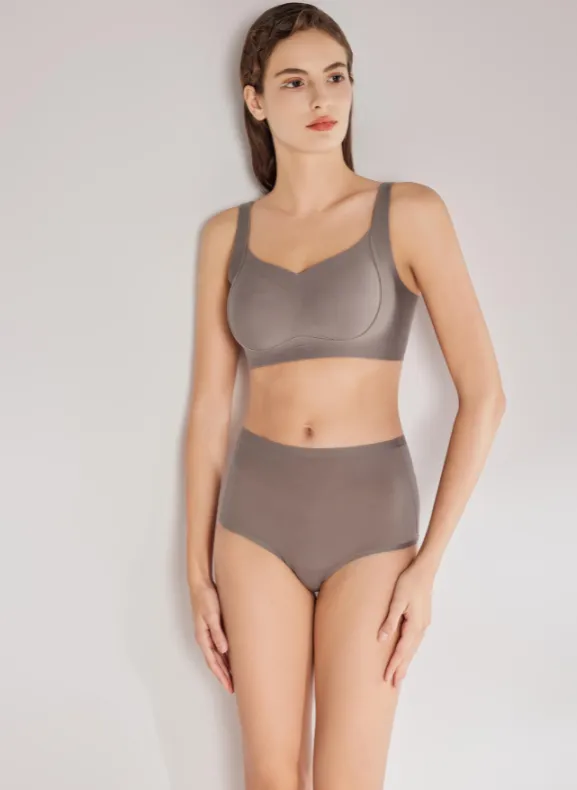 Tea Skin High Panel Bralette N10-03037V