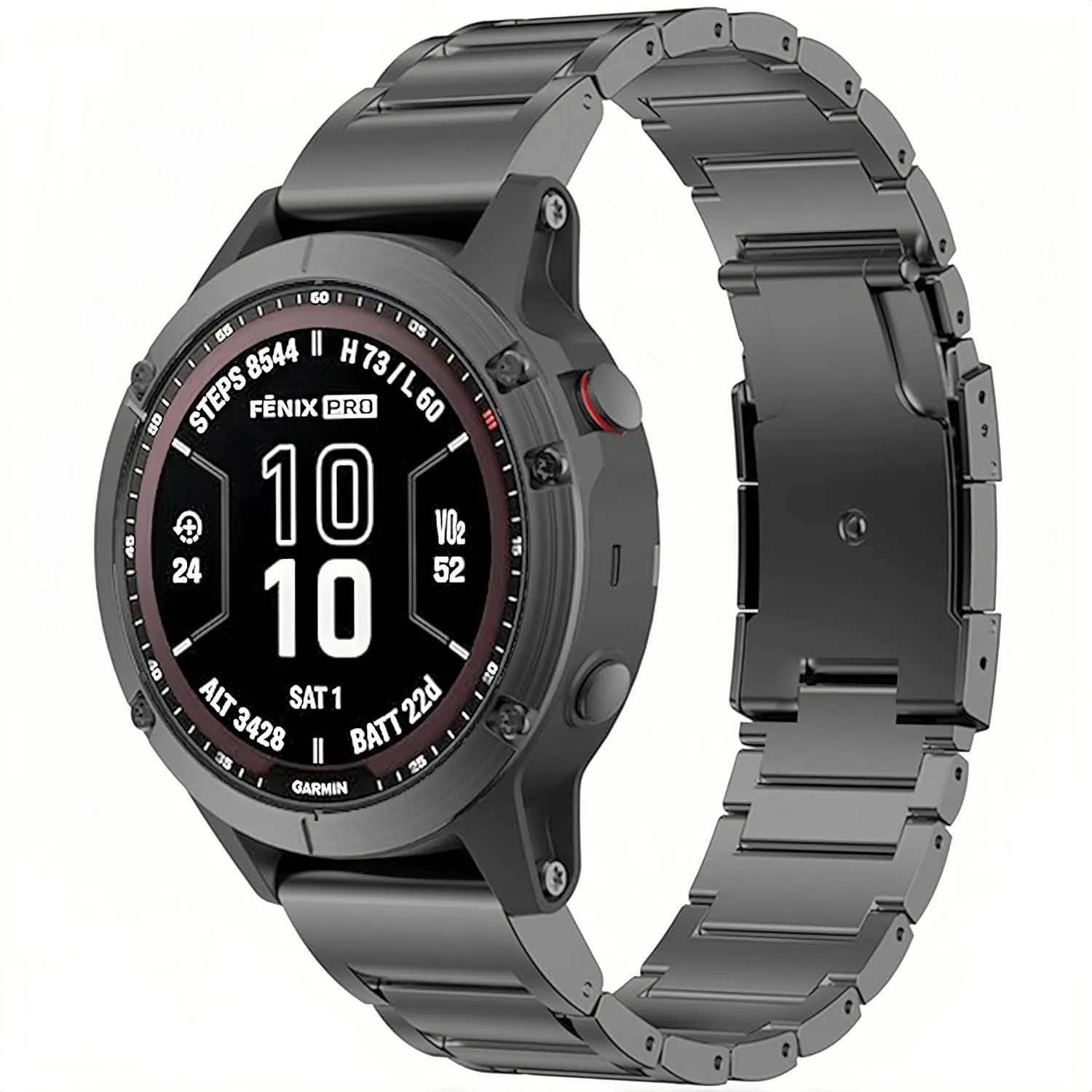 Titanium Bands for Garmin Fenix 8 (47mm)/7/6/5, Forerunner 965 955, Approach S60 S62, Quatix 7 6 5, Epix Pro 2 (47mm), MARQ Gen 2 | 22mm Quick Fit Watch Band Metal Strap for Garmin Watch