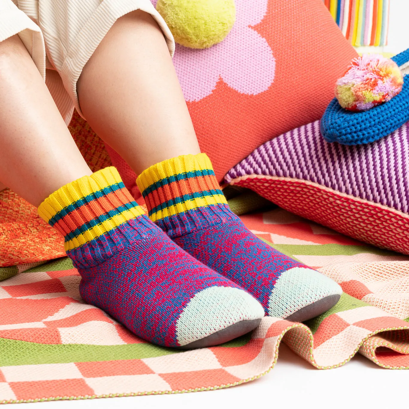 Varsity Sock Slippers