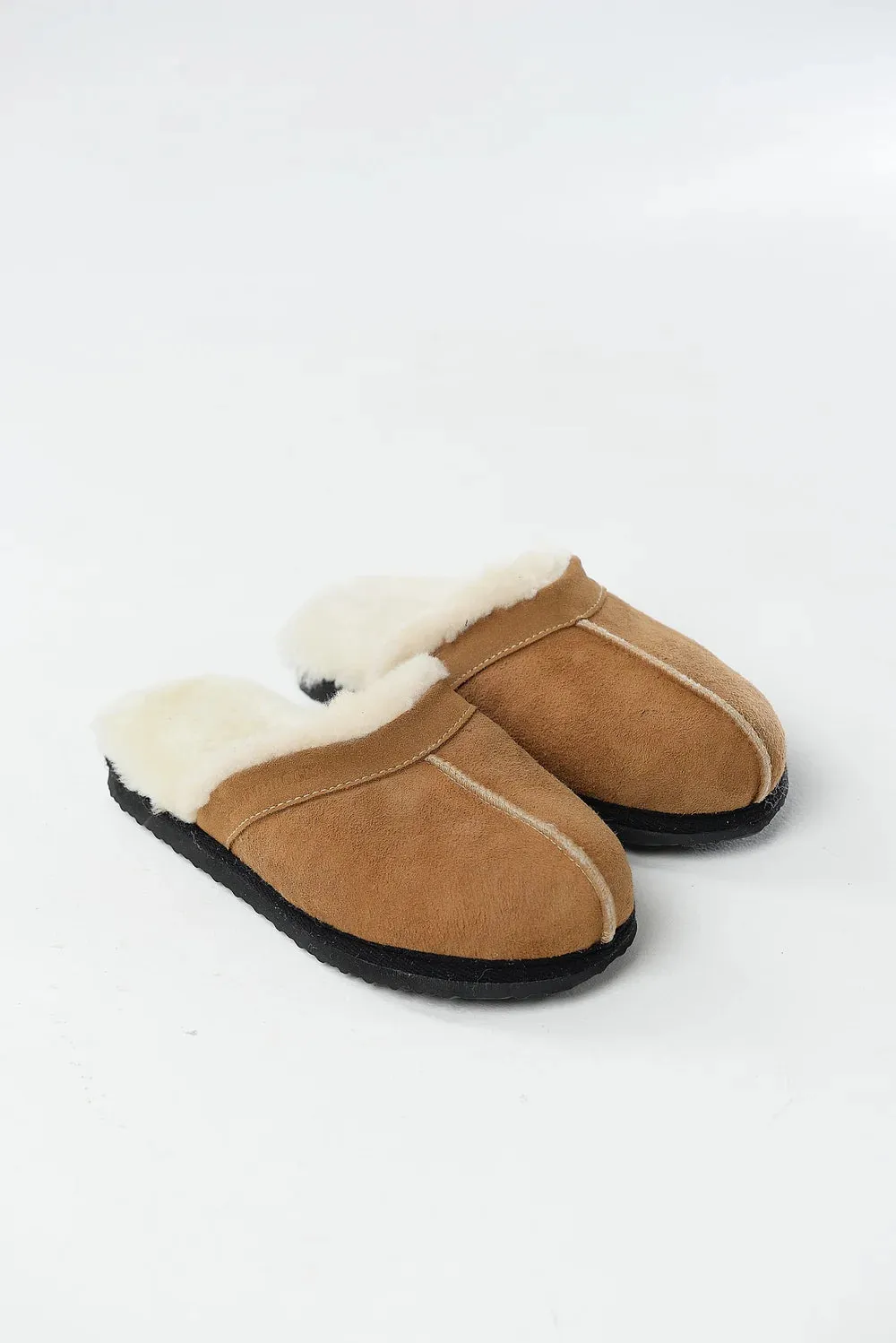 Wedge Sole Home Slippers in Ginger color
