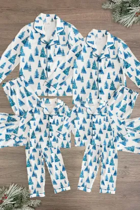 White Winter Tree Family Pajamas