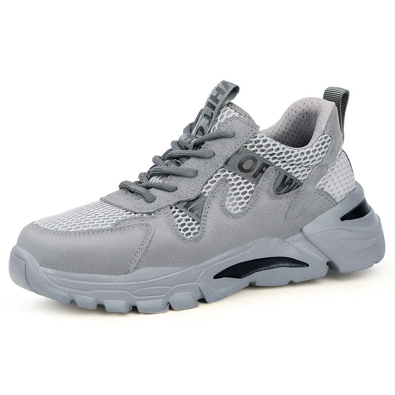 Winter Plus Velvet Boots For Men Staleneus Work Shoes Steel Toe Indestructible Safety Shoes Non-slip Construction Shoes
