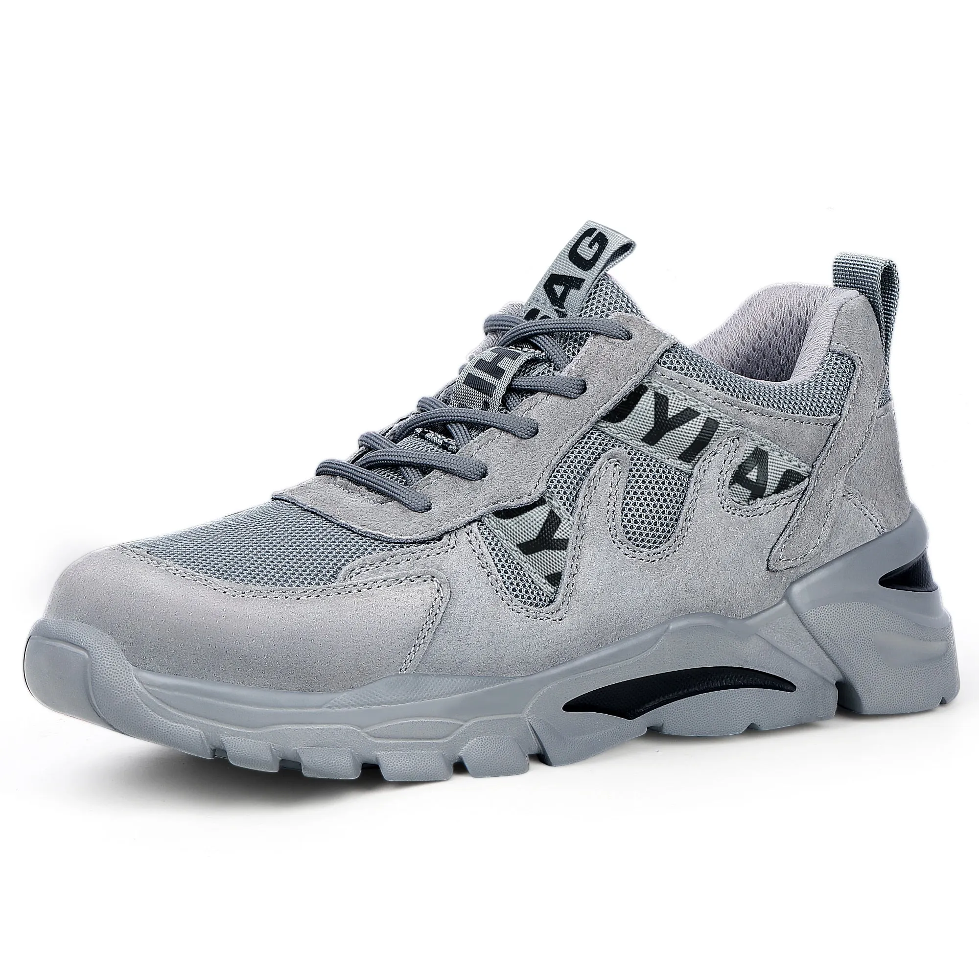 Winter Plus Velvet Boots For Men Staleneus Work Shoes Steel Toe Indestructible Safety Shoes Non-slip Construction Shoes