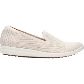 Women's Clarks Tamzen Slip White Knit Fabric