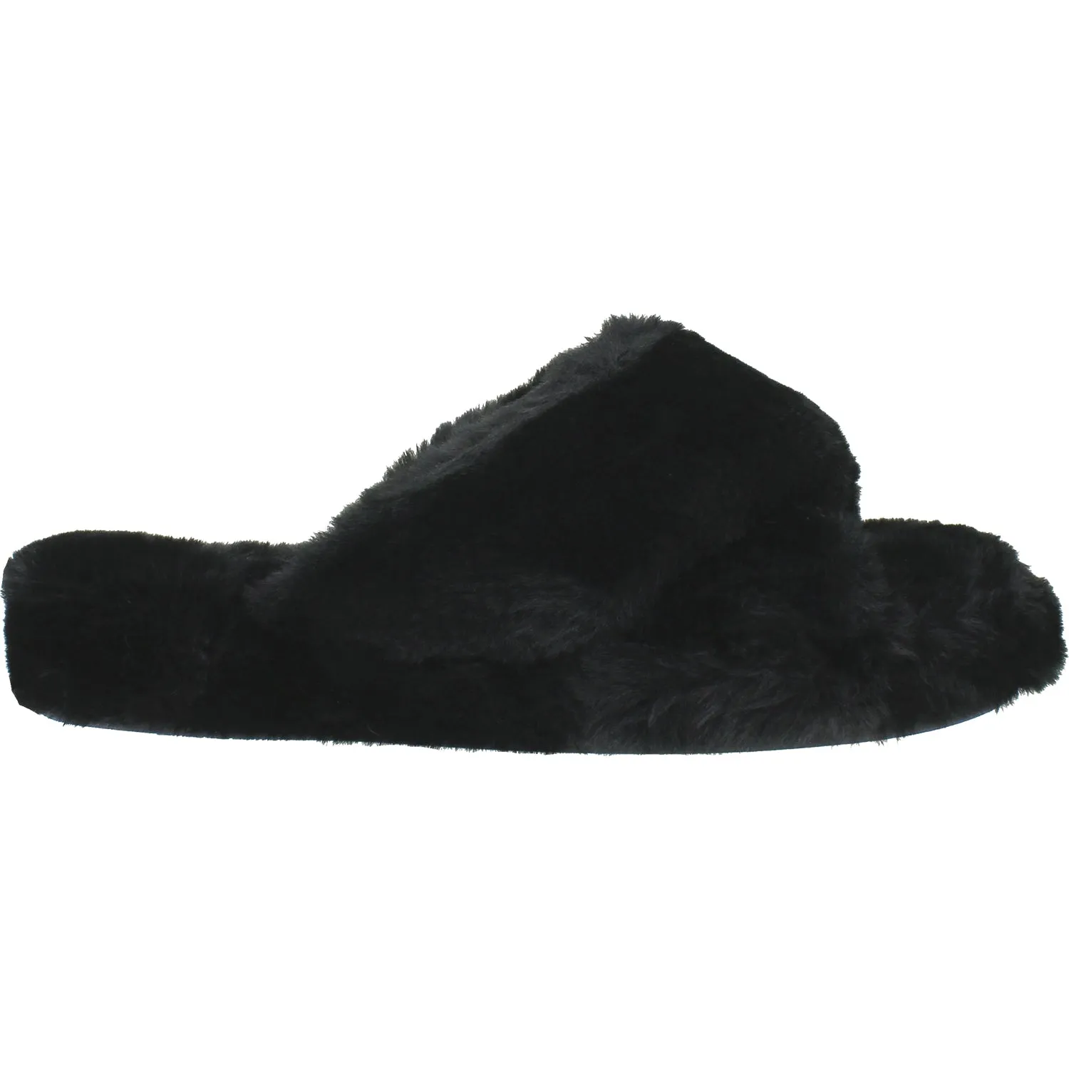 Women's Tempur-Pedic Sloann Black Faux Fur