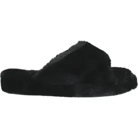 Women's Tempur-Pedic Sloann Black Faux Fur