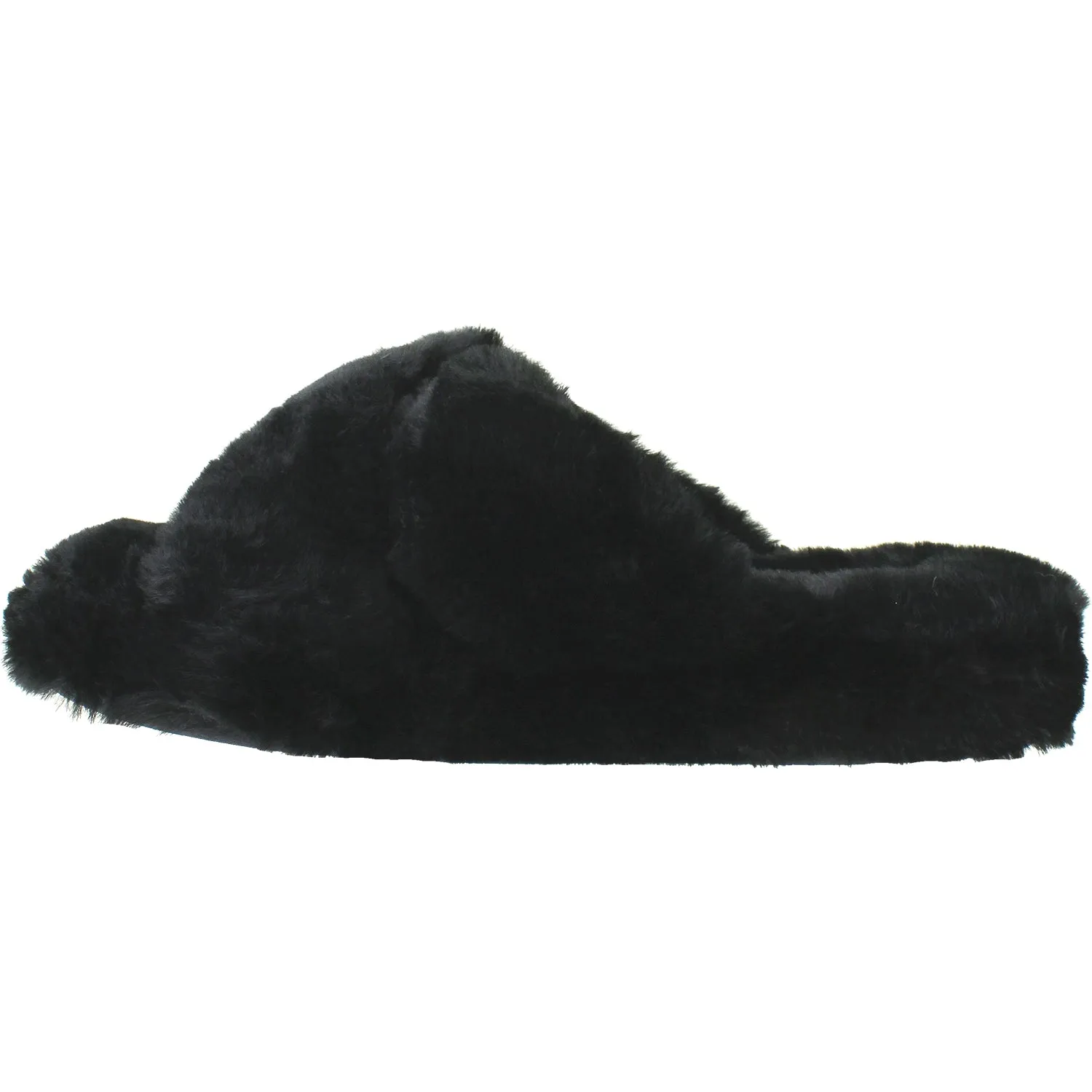 Women's Tempur-Pedic Sloann Black Faux Fur