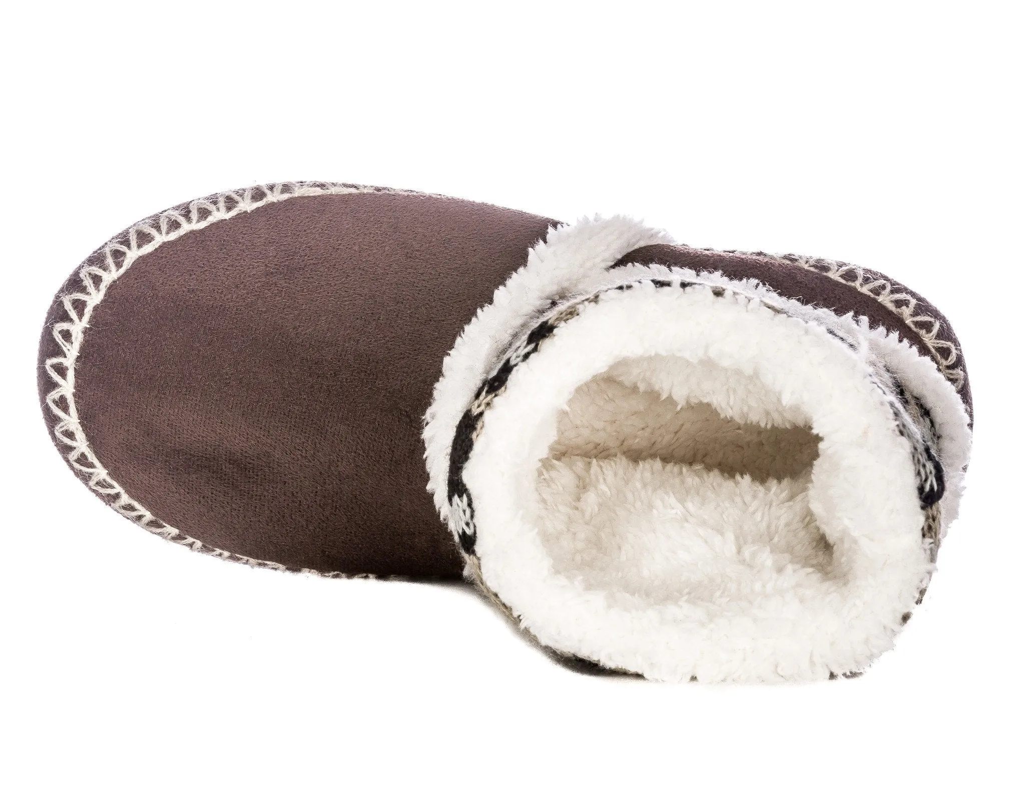 Women's Wildside Leopard Print Indoor Short Boot Slippers - Brown/Grey