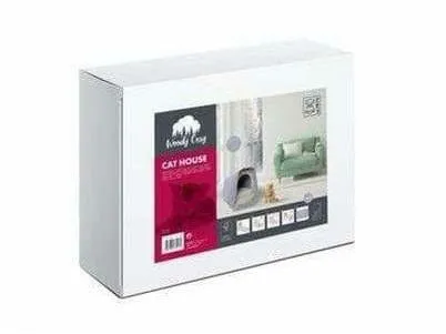 Woody Cozy Cat House Brown